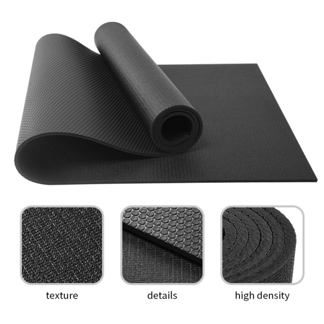 Double-layer anti-slip eco-friendly high density pvc yoga mat dynamic rebound