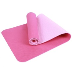 Factory Direct Custom Printing Quality Non Slip TPE Yoga Mat Double Layer