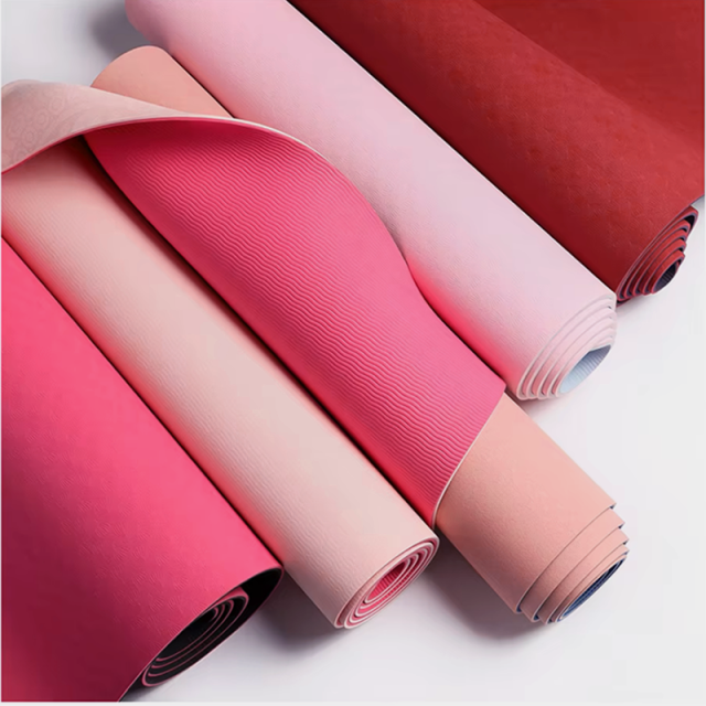 Factory Direct Custom Printing Quality Non Slip TPE Yoga Mat Double Layer