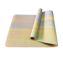 New Colorful Rainbow Non-Slip Cushioning Good Grip PVC Yoga Mat