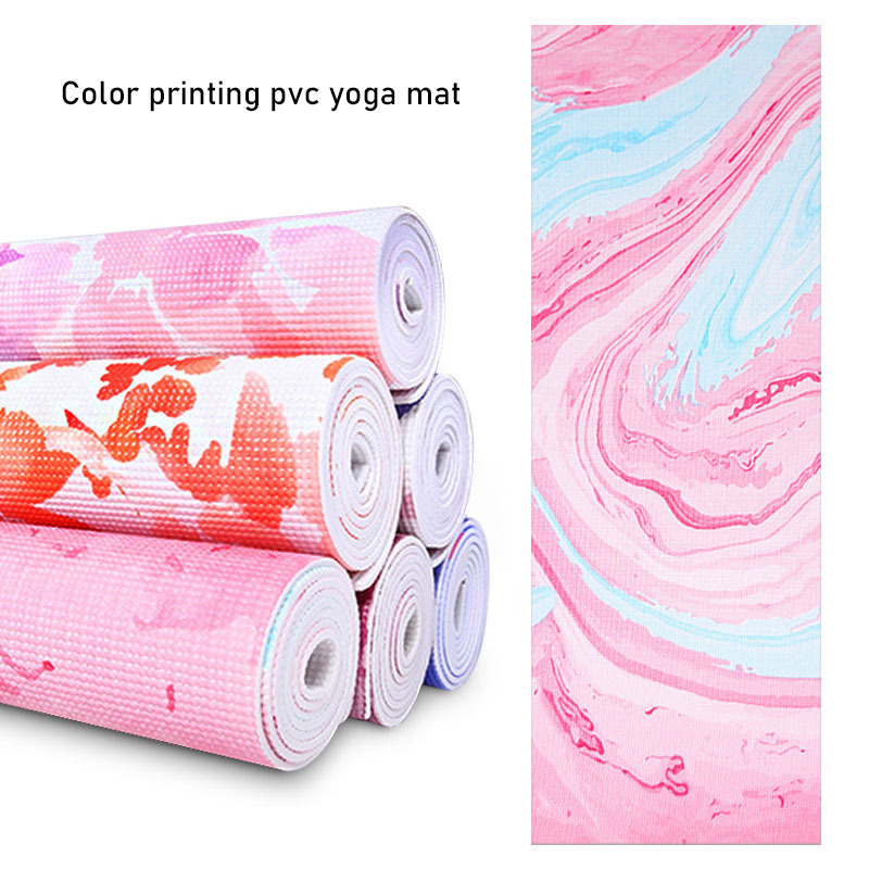Factory Color Printing Non-Slip Soft Rebound Anti-Tear PVC Yoga Mat
