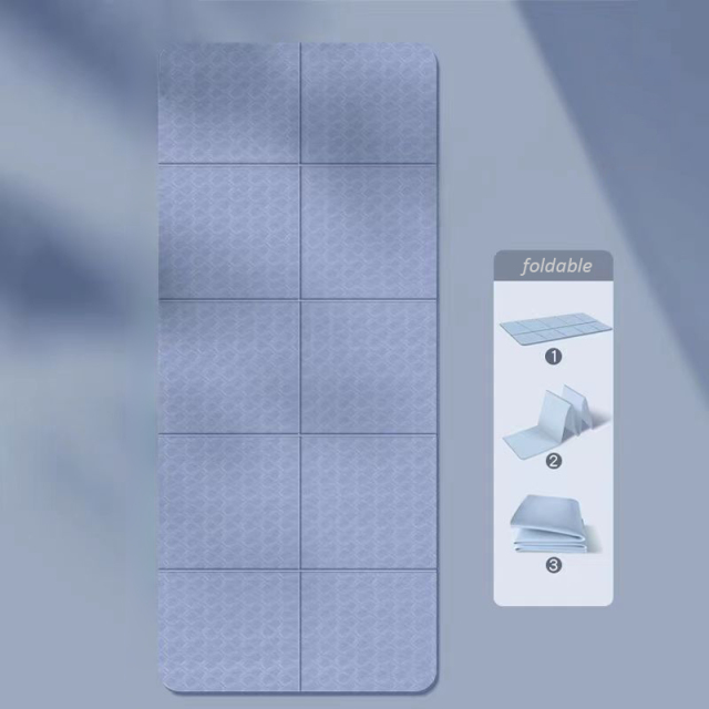 Eco Friendly Foldable Non-Slip Dynamic Rebound Grippy TPE Yoga Mat