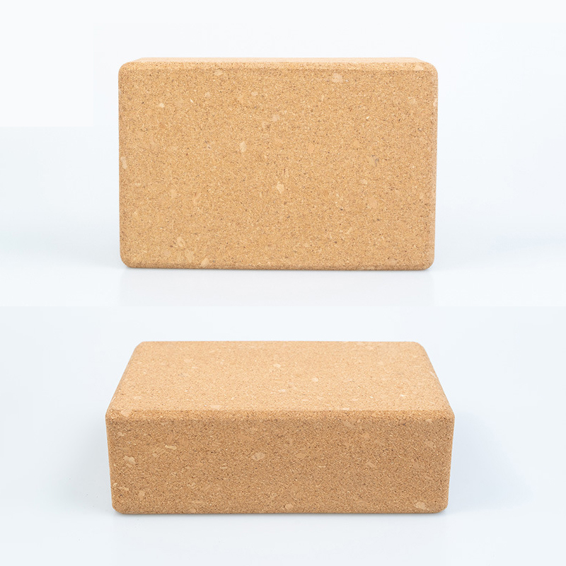 High Density Eco Friendly Non Slip Natural Cork Yoga Block