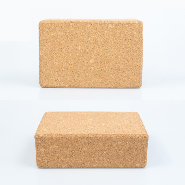 High Density Eco Friendly Non Slip Natural Cork Yoga Block