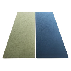100% Natural Rubber Yoga Mat | Wood Grain Textured Quiet Luxe