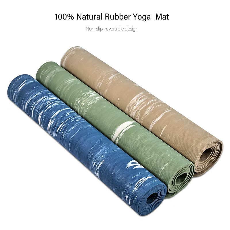 Camouflage Non-Slip 100% Natural Rubber Yoga Mat Reversible Design