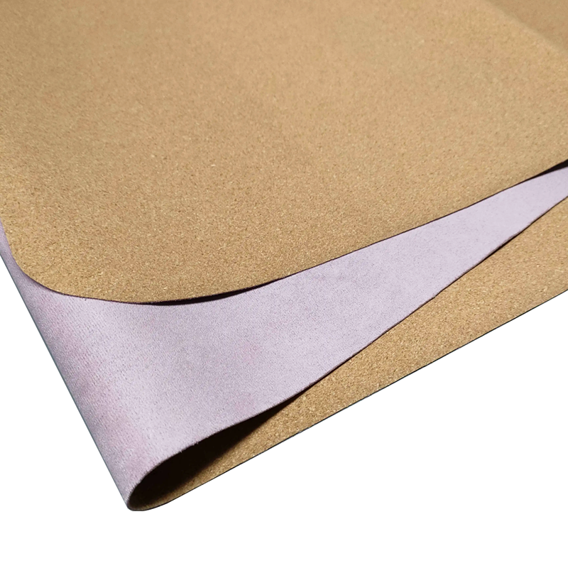 Reversible Cork & Deerskin Suede Yoga Towel | Non-Slip Sweat-Wicking PVC-Free Yoga Mat Cover