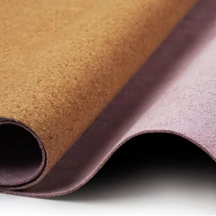 Reversible Cork & Deerskin Suede Yoga Towel | Non-Slip Sweat-Wicking PVC-Free Yoga Mat Cover