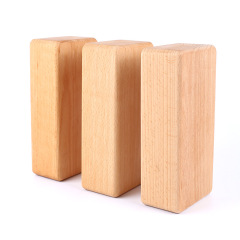 Natural Solid Beech Wood Yoga Block | Iyengar Professional Yoga Prop