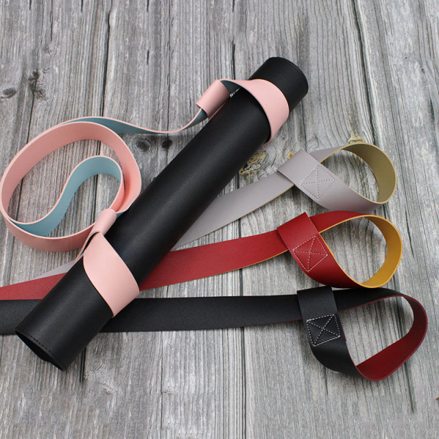 Premium Multi-Material Yoga Mat Carry Strap | Hemp · Cork · PU Leather Options