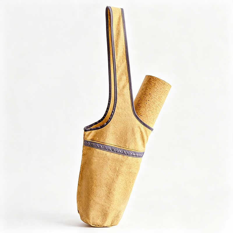 Premium Cork Yoga Bag – Eco-Friendly Mat Tote & Cylinder Storage Carrier