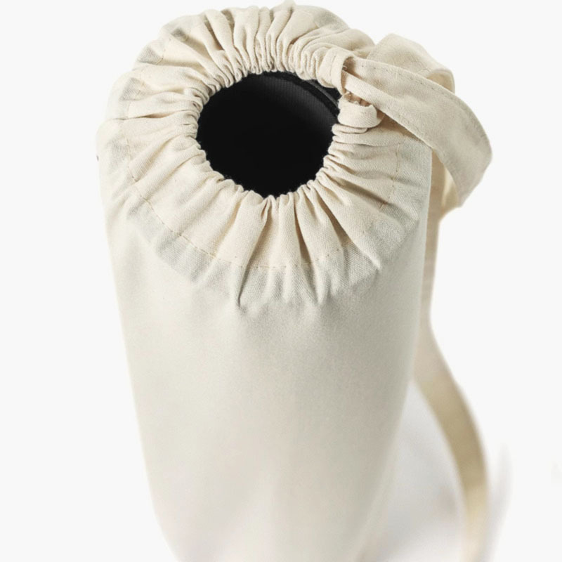 Soft Organic Cotton Drawstring Yoga Mat Bag, Portable Yoga Mat Storage Sling Bag