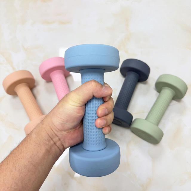 Premium Silicone-Covered Steel Dumbbell | Non-Slip Grip & Floor Protection
