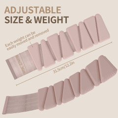 Premium Adjustable Silicone Weighted Wrist Bands, Detachable Wearable Ankle Weights for Yoga, Barre, Everyday Walking Workout