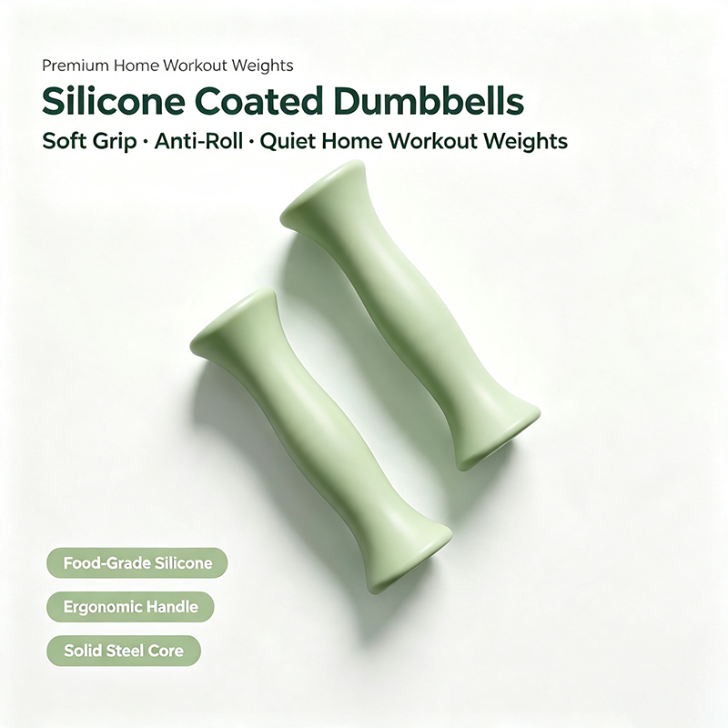 Premium Ergonomic Silicone‑Coated 2 KG Home Workout Dumbbell