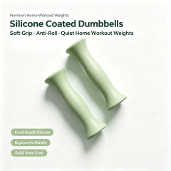 Premium Ergonomic Silicone‑Coated 2 KG Home Workout Dumbbell