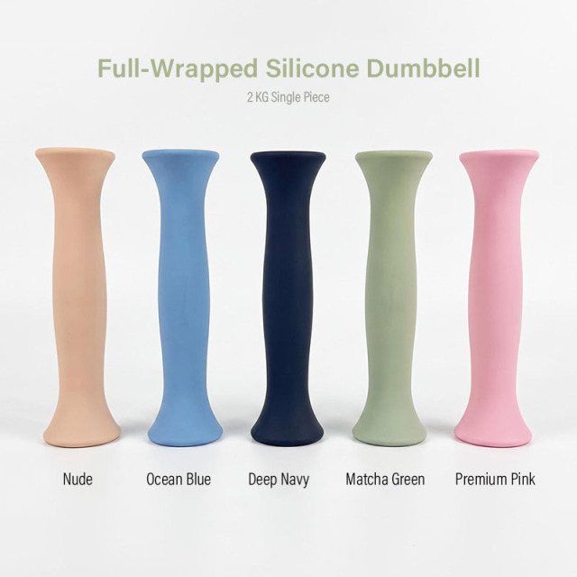 Premium Ergonomic Silicone‑Coated 2 KG Home Workout Dumbbell