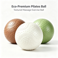 Textured Pilates Ball, Eco Burst‑Resistant Yoga Exercise Ball, Non‑Slip Massage Ball for Home Workout