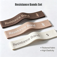 Premium Fabric Resistance Bands Set, Non‑Slip Hip Exercise Loops for Home Yoga Pilates