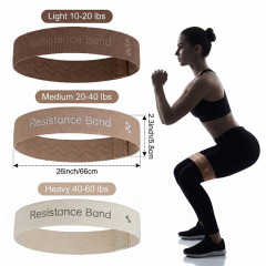Premium Fabric Resistance Bands Set, Non‑Slip Hip Exercise Loops for Home Yoga Pilates