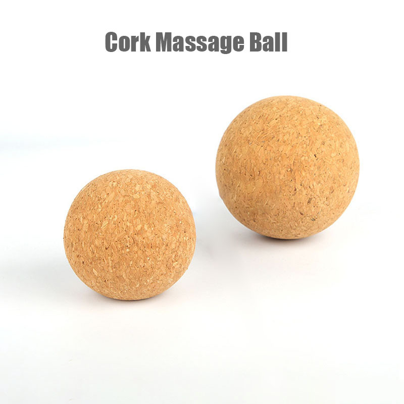 Cork Fascia Ball Natural Solid Massage Ball for Muscle Relief
