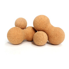Cork Fascia Ball Natural Solid Massage Ball for Muscle Relief