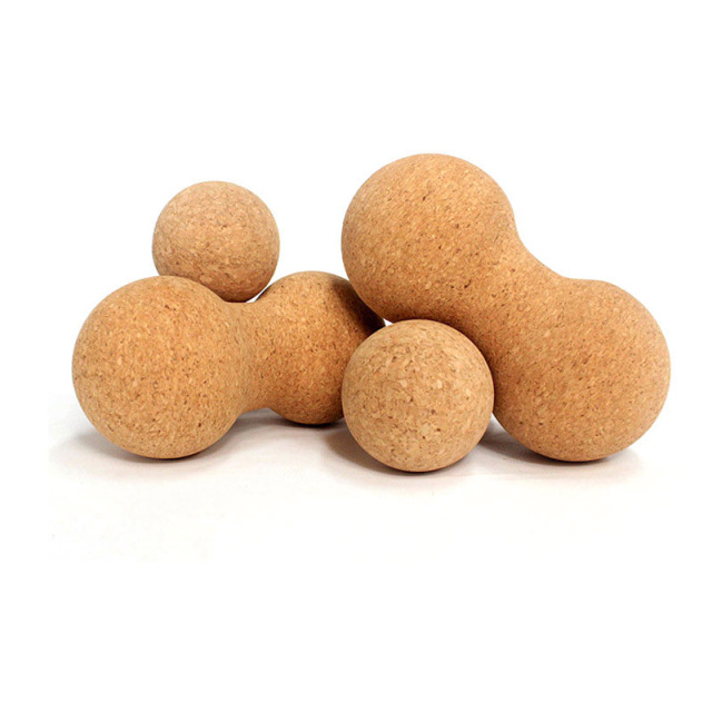Cork Fascia Ball Natural Solid Massage Ball for Muscle Relief