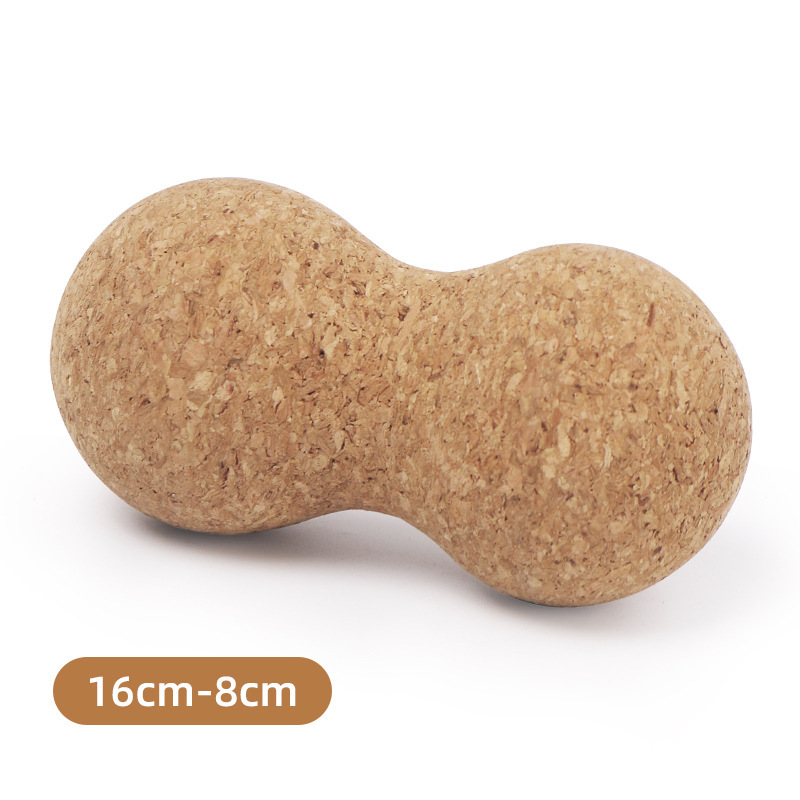 Eco‑Friendly Natural Cork Peanut Ball, Deep Tissue Myofascial Release Massager, Non‑Toxic Muscle Soreness Relief for Yoga, Fitness & Physical Therapy