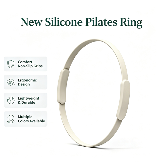 New Silicone Pilates Ring, High‑Elasticity Fitness Magic Circle, Non‑Slip Exercise Ring for Inner Thigh, Core & Home Yoga Workout