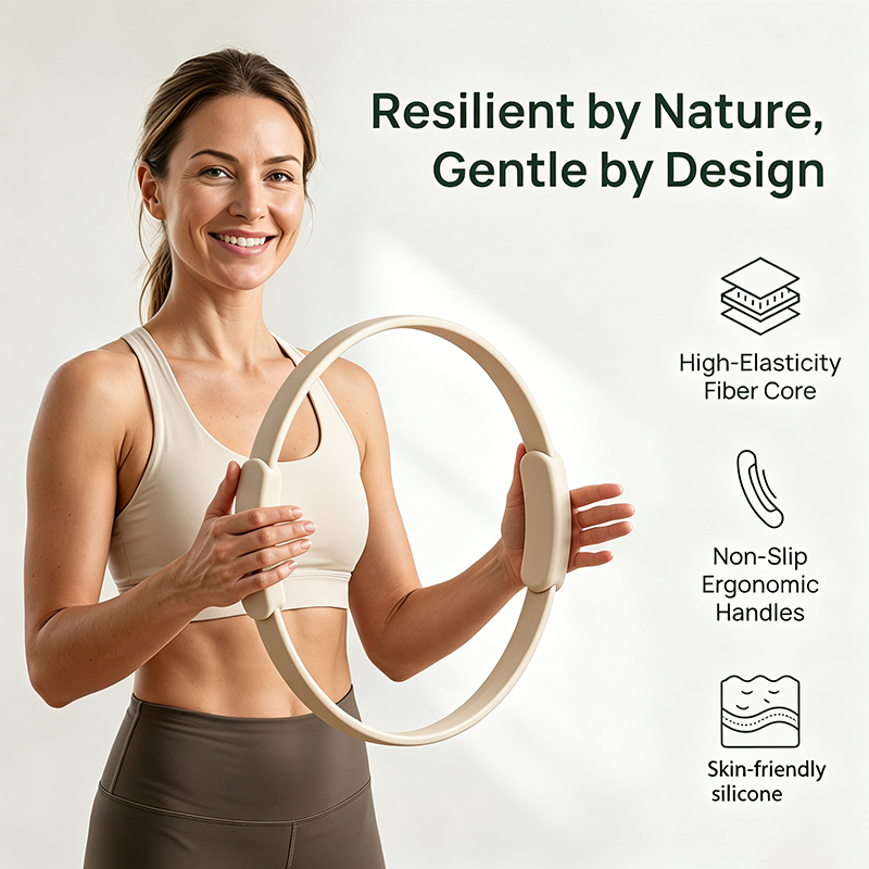 New Silicone Pilates Ring, High‑Elasticity Fitness Magic Circle, Non‑Slip Exercise Ring for Inner Thigh, Core & Home Yoga Workout