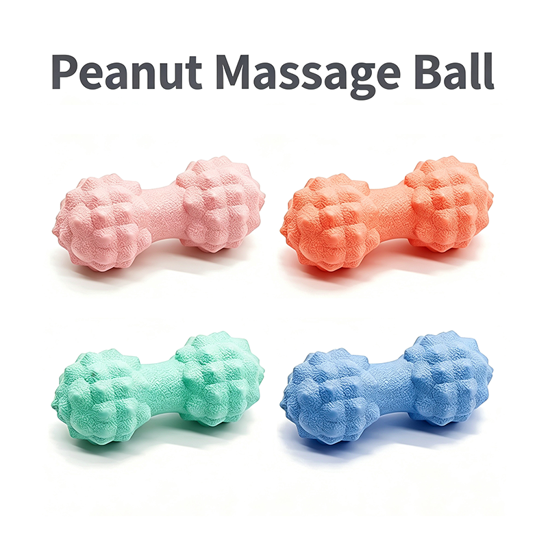 Peanut Massage Ball, Deep Tissue Trigger Point Foam Roller Ball for Muscle Pain Relief, Yoga Massage Roller for Myofascial Release