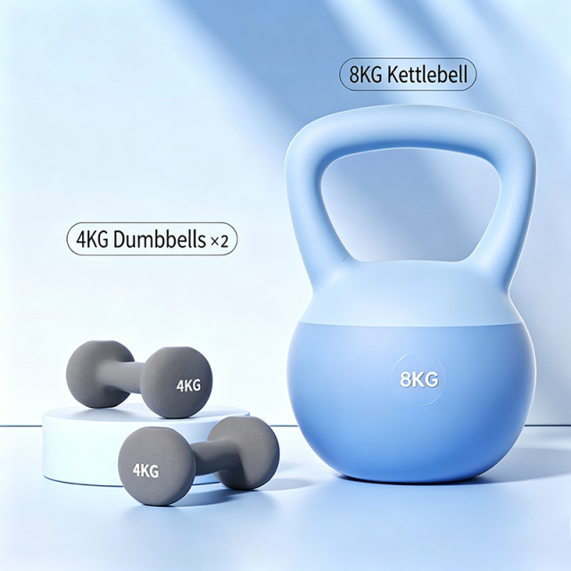Non‑Rolling Neoprene Coated Cast Iron Dumbbells, Anti‑Slip Matte Hand Weights for Home Gym Pilates Fitness