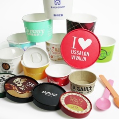 Custom Logo Printed Ice Cream Cup Frozen Yogurt Gelato Bowls 3/4/5/8/12/16OZ Disposable Single Wall Paper Cup With Lid And Spoon,LongWorld,Custom Logo Printed Ice Cream Cup Frozen Yogurt Gelato Bowls 3/4/5/8/12/16OZ Disposable Single Wall Paper Cup With Lid And Spoon
