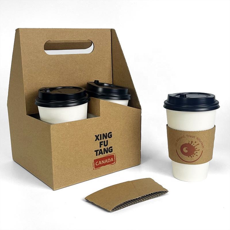 Foldable paper cup carrier