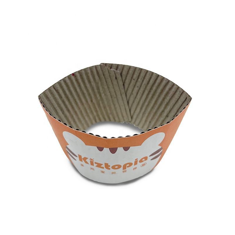 Corrugated paper cup sleeve