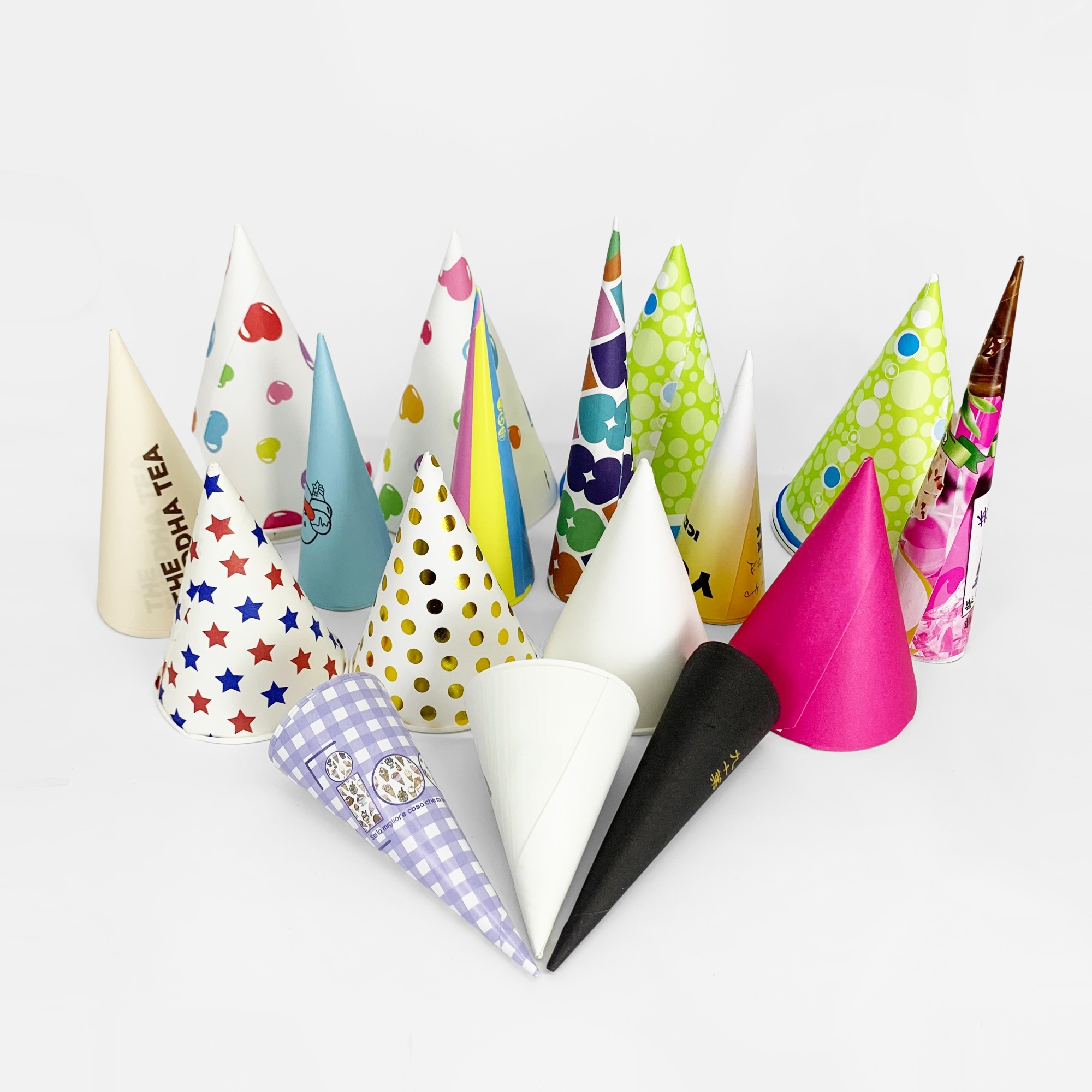 Disposable Custom Promotional Ice Cream Cone Paper Sleeves Conic Cone Wrapping Holder for ice cream dessert snack,LongWorld,Disposable Custom Promotional Ice Cream Cone Paper Sleeves Conic Cone Wrapping Holder for ice cream dessert snack