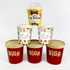 Ice Cream PLA Paper Cup,Disposable PLA Sugarcane Paper Soup Bowl With Lid,Compostable PLA Coated Print LOGO Ice Cream Paper Cup,LongWorld,Ice Cream PLA Paper Cup,Disposable PLA Sugarcane Paper Soup Bowl With Lid,Compostable PLA Coated Print LOGO Ice Cream Paper Cup