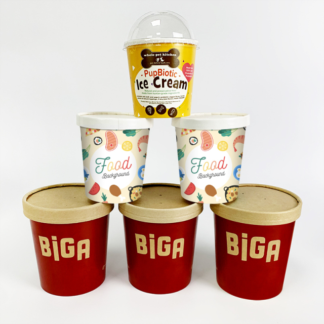 Ice Cream PLA Paper Cup,Disposable PLA Sugarcane Paper Soup Bowl With Lid,Compostable PLA Coated Print LOGO Ice Cream Paper Cup,LongWorld,Ice Cream PLA Paper Cup,Disposable PLA Sugarcane Paper Soup Bowl With Lid,Compostable PLA Coated Print LOGO Ice Cream Paper Cup