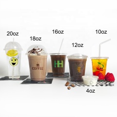 Compostable biodegradable eco friendly 150ml/200ml/350ml/425ml/700ml/16oz cafe juice bubble ice cold drink clear bio pet pla cup,LongWorld,Compostable biodegradable eco friendly 150ml/200ml/350ml/425ml/700ml/16oz cafe juice bubble ice cold drink clear bio pet pla cup
