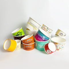 ice cream paper cup with custom