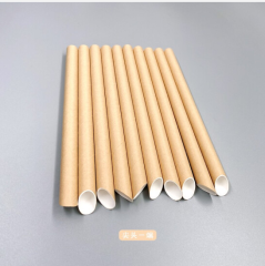 Degradable kraft paper straw independent packaging can be customized logo high temperature resistant disposable paper straw,LongWorld,Degradable kraft paper straw independent packaging can be customized logo high temperature resistant disposable paper straw