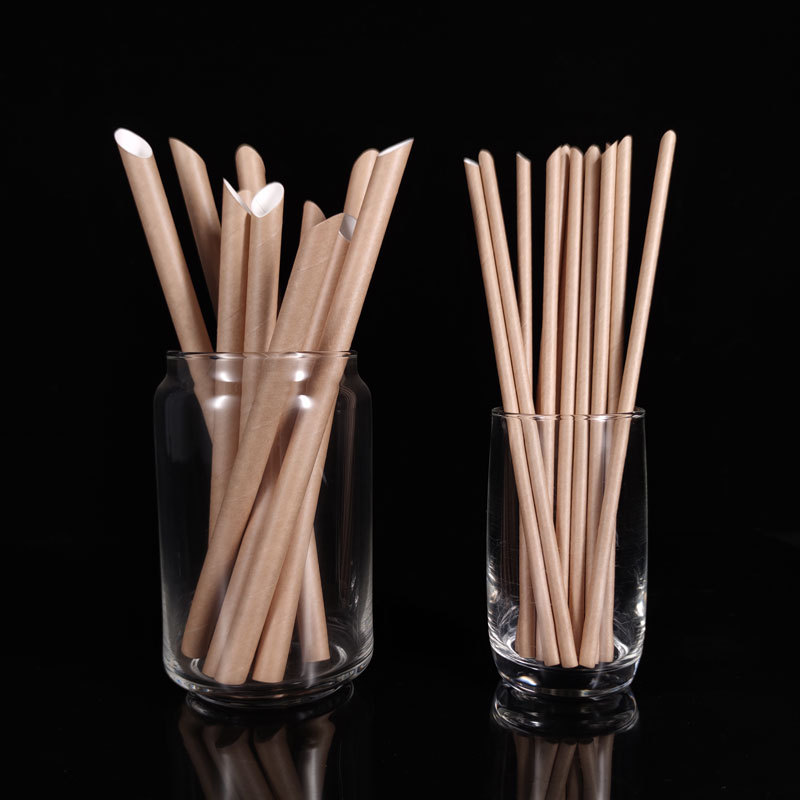 Degradable kraft paper straw independent packaging can be customized logo high temperature resistant disposable paper straw,LongWorld,Degradable kraft paper straw independent packaging can be customized logo high temperature resistant disposable paper straw