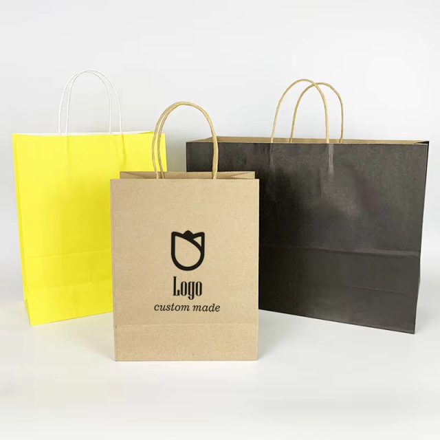Plain Handbag Carry With Handles Bulk For Packaging Package In Stock Craft Gift Colored Brown Kraft Black Paper Bag,LongWorld,Plain Handbag Carry With Handles Bulk For Packaging Package In Stock Craft Gift Colored Brown Kraft Black Paper Bag