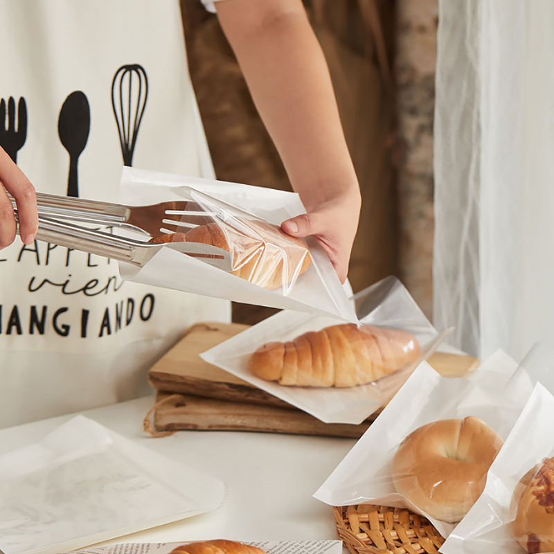 Stock Kraft Paper Bread Loaf Packaging Bag With Clear Window Printed & Blank,LongWorld,Stock Kraft Paper Bread Loaf Packaging Bag With Clear Window Printed & Blank