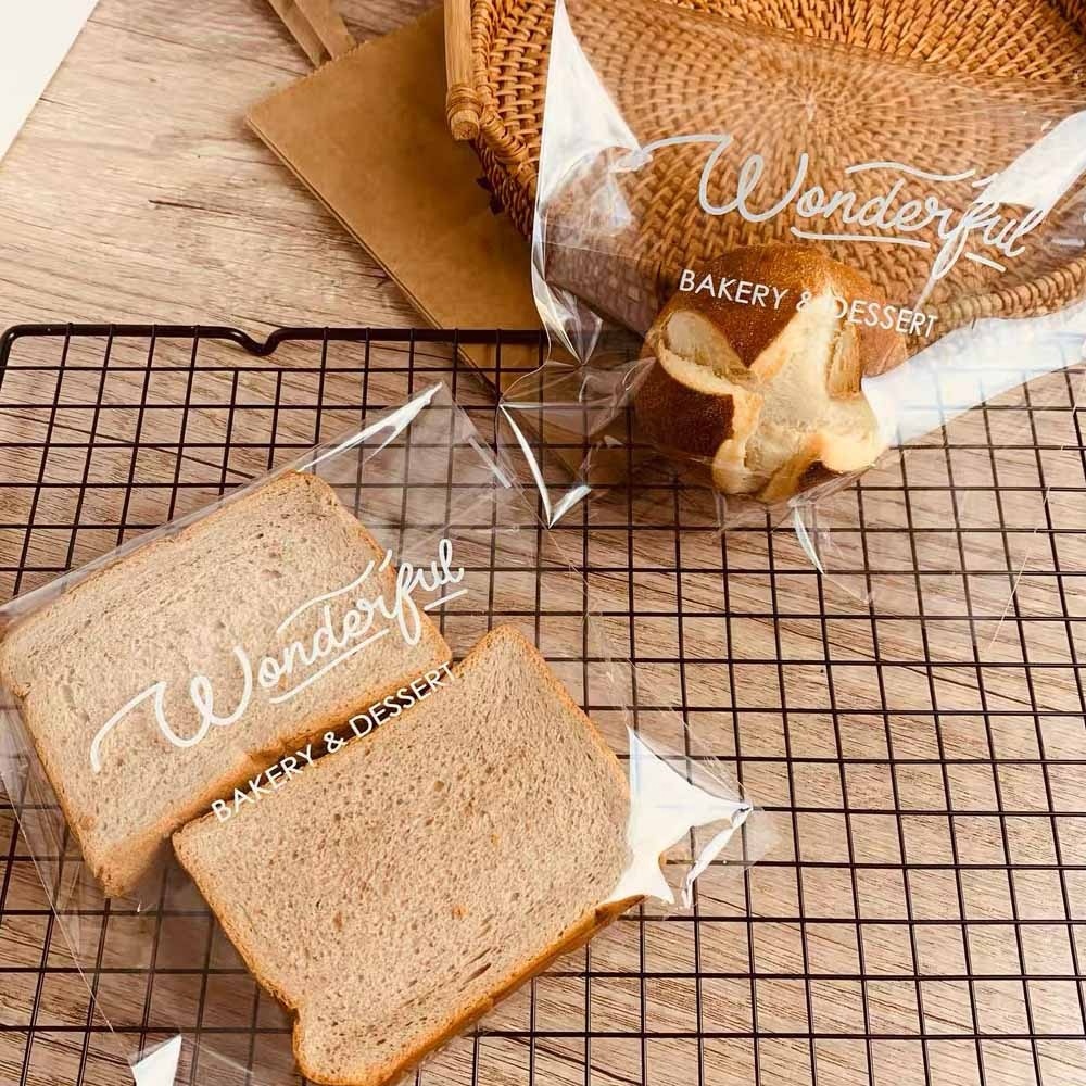 Custom Print Plastic Bread Loaf Bag Food Grade Cellophane Poly Bags Bakery Toast Sandwich Bread Donuts Packaging Bag,LongWorld,Custom Print Plastic Bread Loaf Bag Food Grade Cellophane Poly Bags Bakery Toast Sandwich Bread Donuts Packaging Bag