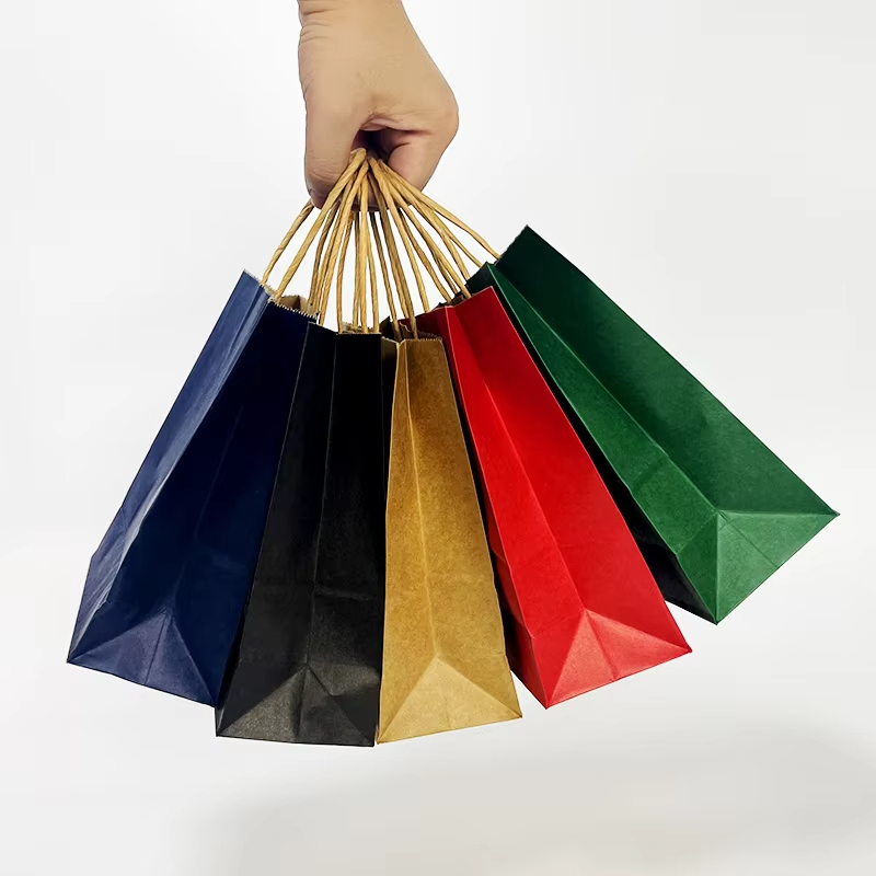 Plain Handbag Carry With Handles Bulk For Packaging Package In Stock Craft Gift Colored Brown Kraft Black Paper Bag,LongWorld,Plain Handbag Carry With Handles Bulk For Packaging Package In Stock Craft Gift Colored Brown Kraft Black Paper Bag