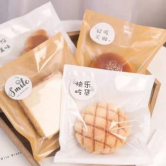 Stock Kraft Paper Bread Loaf Packaging Bag With Clear Window Printed & Blank,LongWorld,Stock Kraft Paper Bread Loaf Packaging Bag With Clear Window Printed & Blank