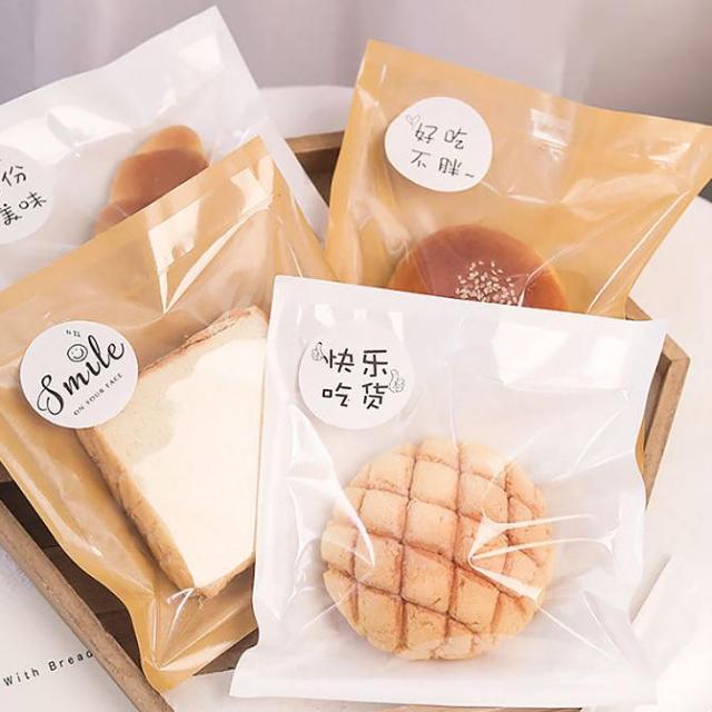 Stock Kraft Paper Bread Loaf Packaging Bag With Clear Window Printed & Blank,LongWorld,Stock Kraft Paper Bread Loaf Packaging Bag With Clear Window Printed & Blank