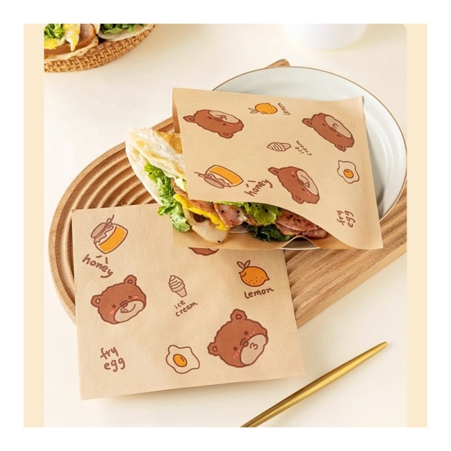 Custom Printed Double Open Pocket Oilproof GreaseProof Bread Waffle Burger Sandwich Donuts Triangle Shaped Paper Bag,LongWorld,Custom Printed Double Open Pocket Oilproof GreaseProof Bread Waffle Burger Sandwich Donuts Triangle Shaped Paper Bag