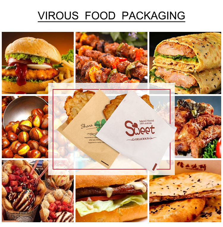 Custom Printed Double Open Pocket Oilproof GreaseProof Bread Waffle Burger Sandwich Donuts Triangle Shaped Paper Bag,LongWorld,Custom Printed Double Open Pocket Oilproof GreaseProof Bread Waffle Burger Sandwich Donuts Triangle Shaped Paper Bag